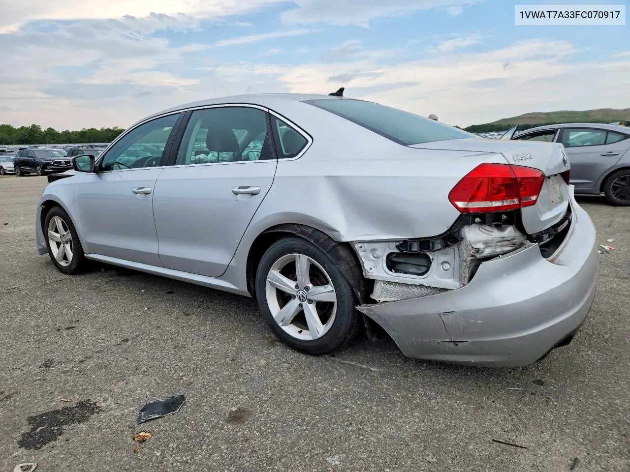 2015 Volkswagen Passat S VIN: 1VWAT7A33FC070917 Lot: 60321916