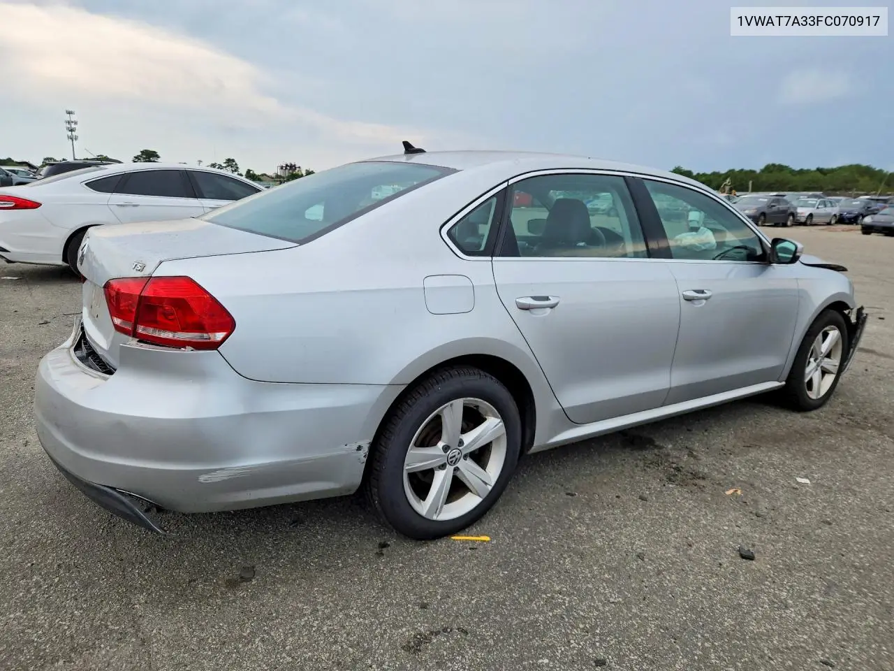 2015 Volkswagen Passat S VIN: 1VWAT7A33FC070917 Lot: 60321916