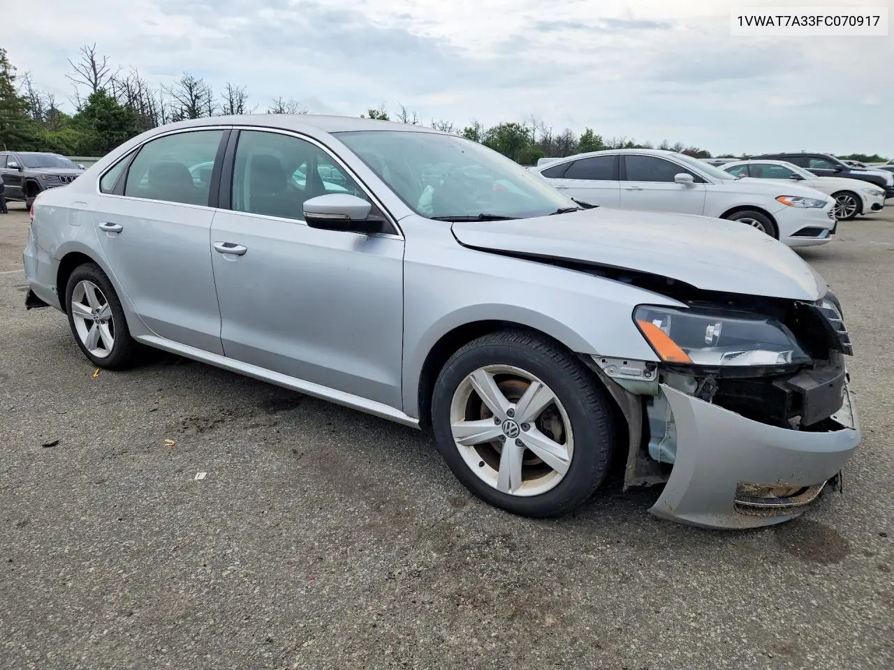 2015 Volkswagen Passat S VIN: 1VWAT7A33FC070917 Lot: 60321916