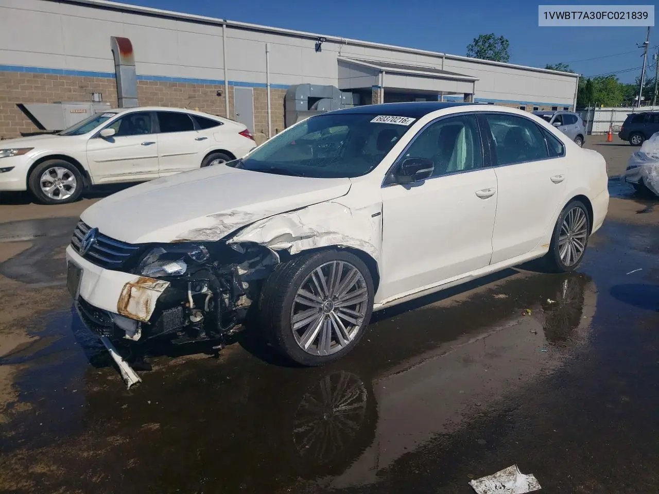 2015 Volkswagen Passat Se VIN: 1VWBT7A30FC021839 Lot: 60370216