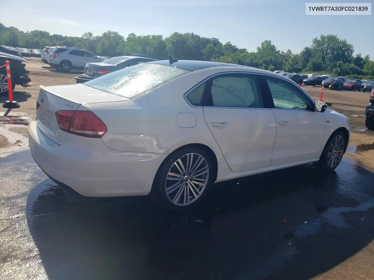 2015 Volkswagen Passat Se VIN: 1VWBT7A30FC021839 Lot: 60370216