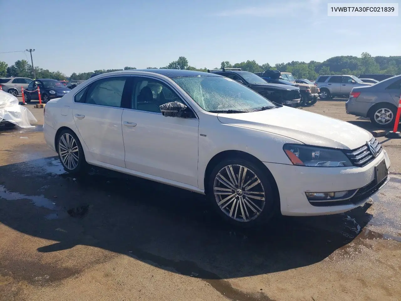 2015 Volkswagen Passat Se VIN: 1VWBT7A30FC021839 Lot: 60370216