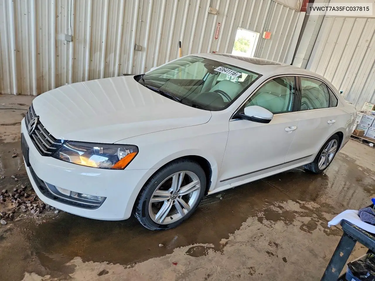 2015 Volkswagen Passat Sel VIN: 1VWCT7A35FC037815 Lot: 60641116