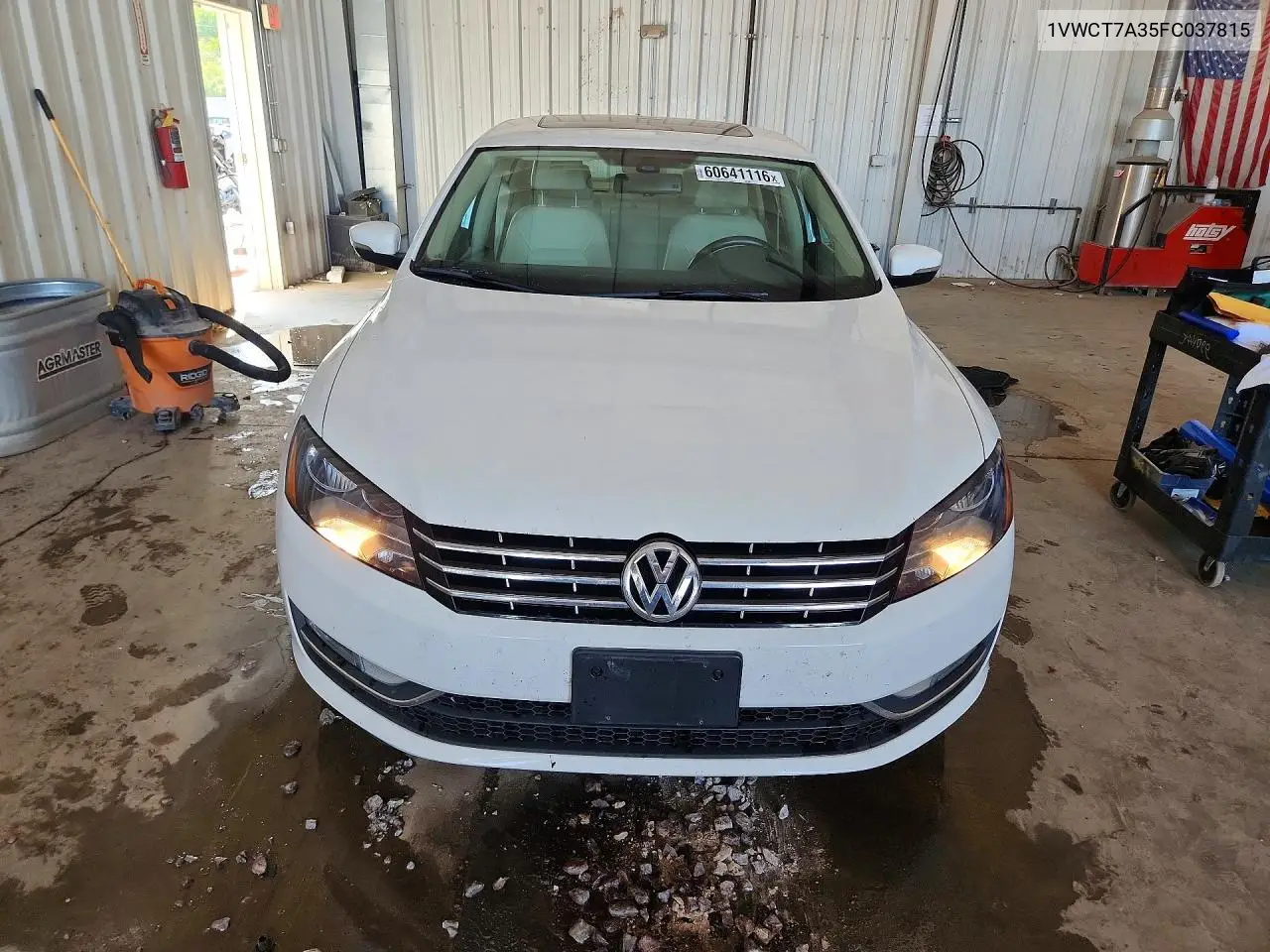 2015 Volkswagen Passat Sel VIN: 1VWCT7A35FC037815 Lot: 60641116