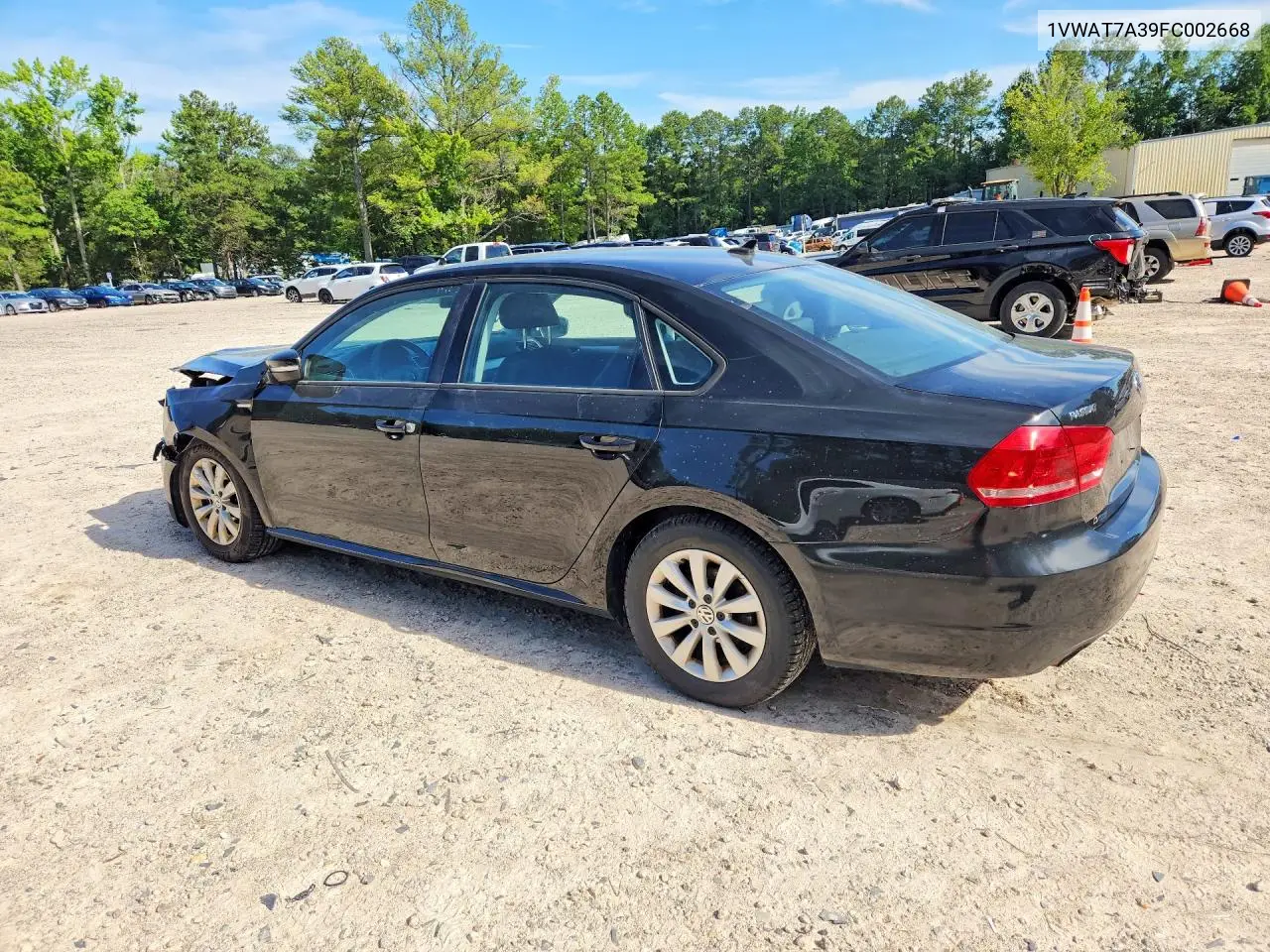 2015 Volkswagen Passat S VIN: 1VWAT7A39FC002668 Lot: 60662436
