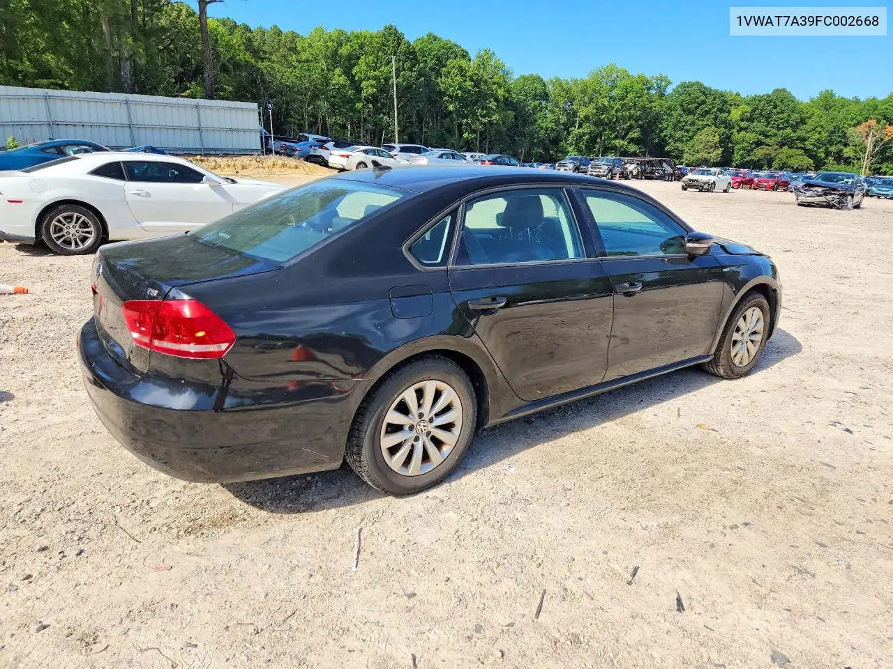 2015 Volkswagen Passat S VIN: 1VWAT7A39FC002668 Lot: 60662436