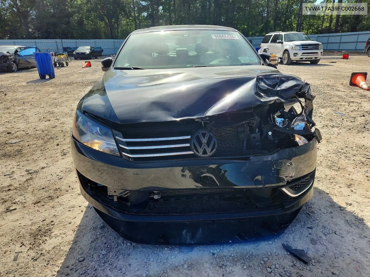 2015 Volkswagen Passat S VIN: 1VWAT7A39FC002668 Lot: 60662436