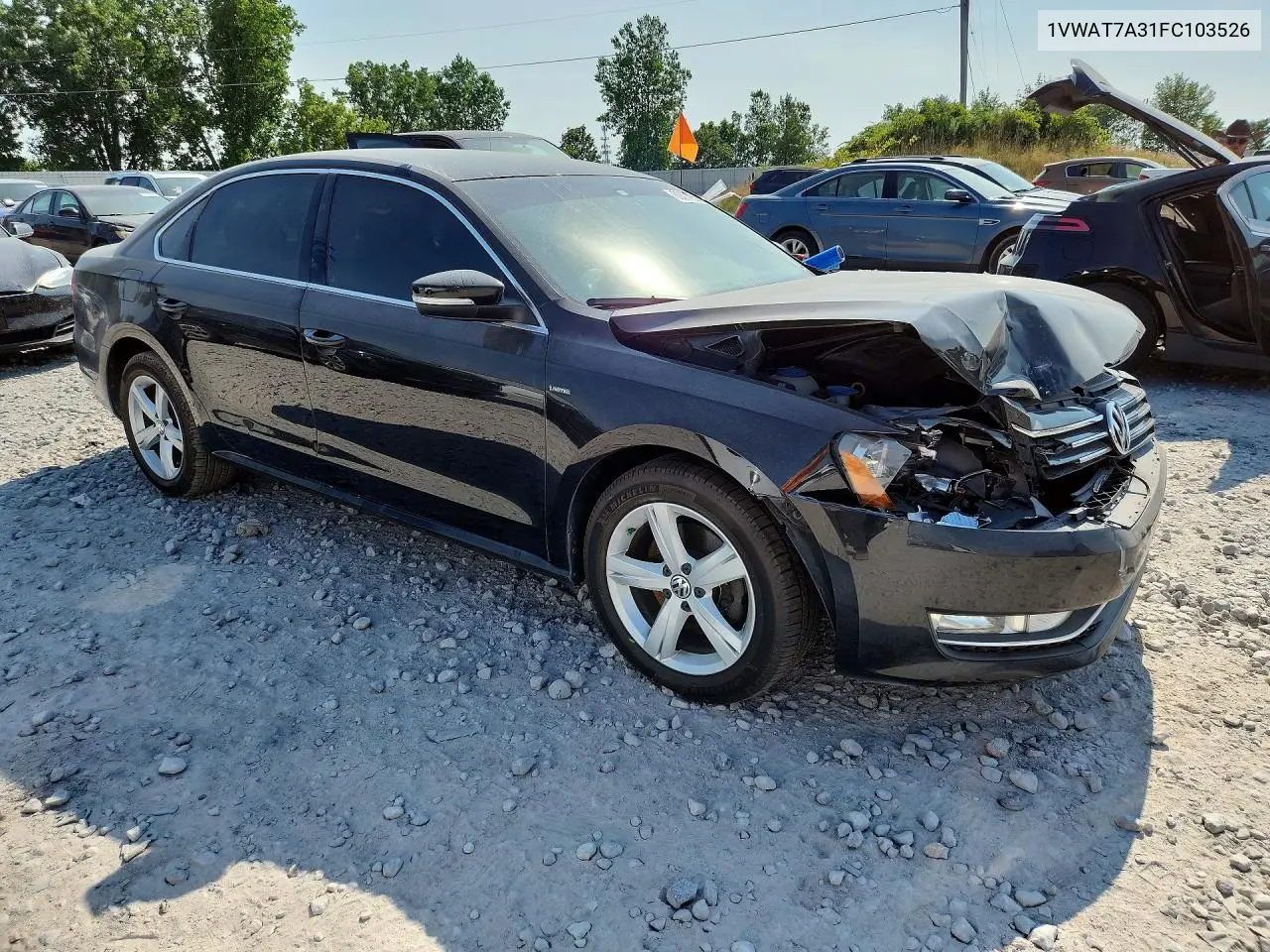 2015 Volkswagen Passat S VIN: 1VWAT7A31FC103526 Lot: 60670936