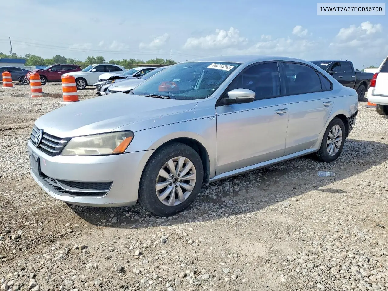2015 Volkswagen Passat S VIN: 1VWAT7A37FC056700 Lot: 60672096