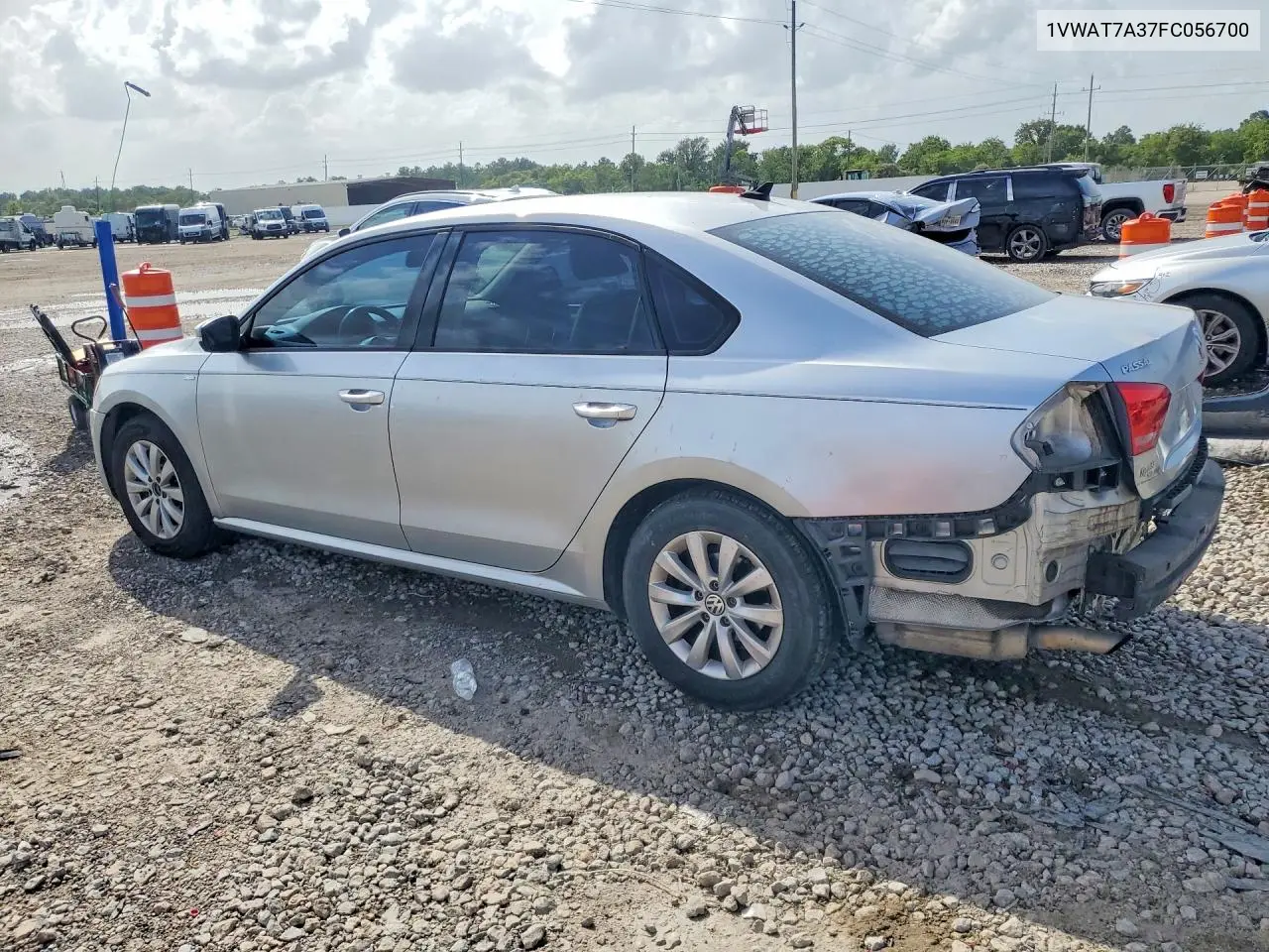 2015 Volkswagen Passat S VIN: 1VWAT7A37FC056700 Lot: 60672096