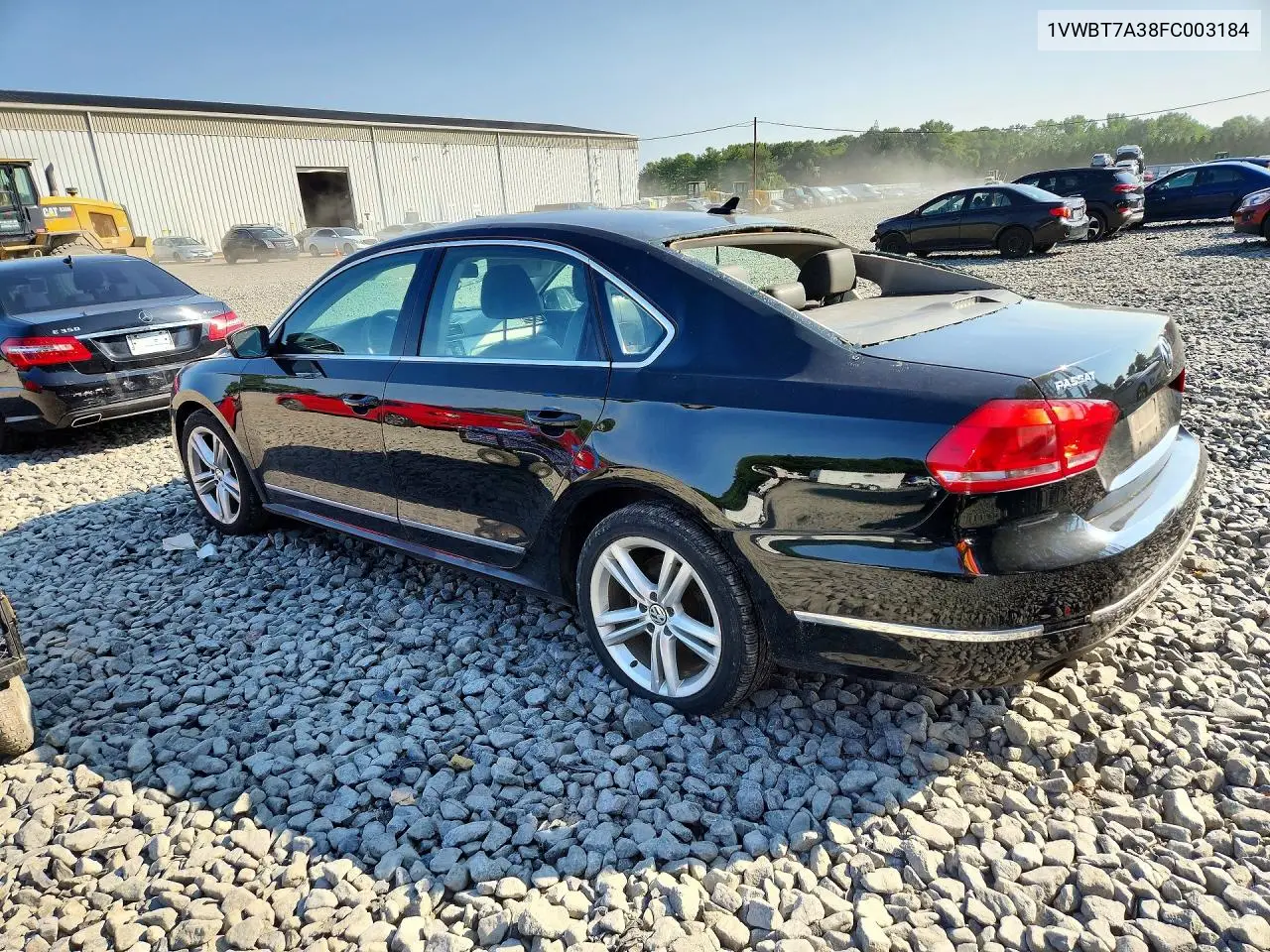 2015 Volkswagen Passat Se VIN: 1VWBT7A38FC003184 Lot: 60677136
