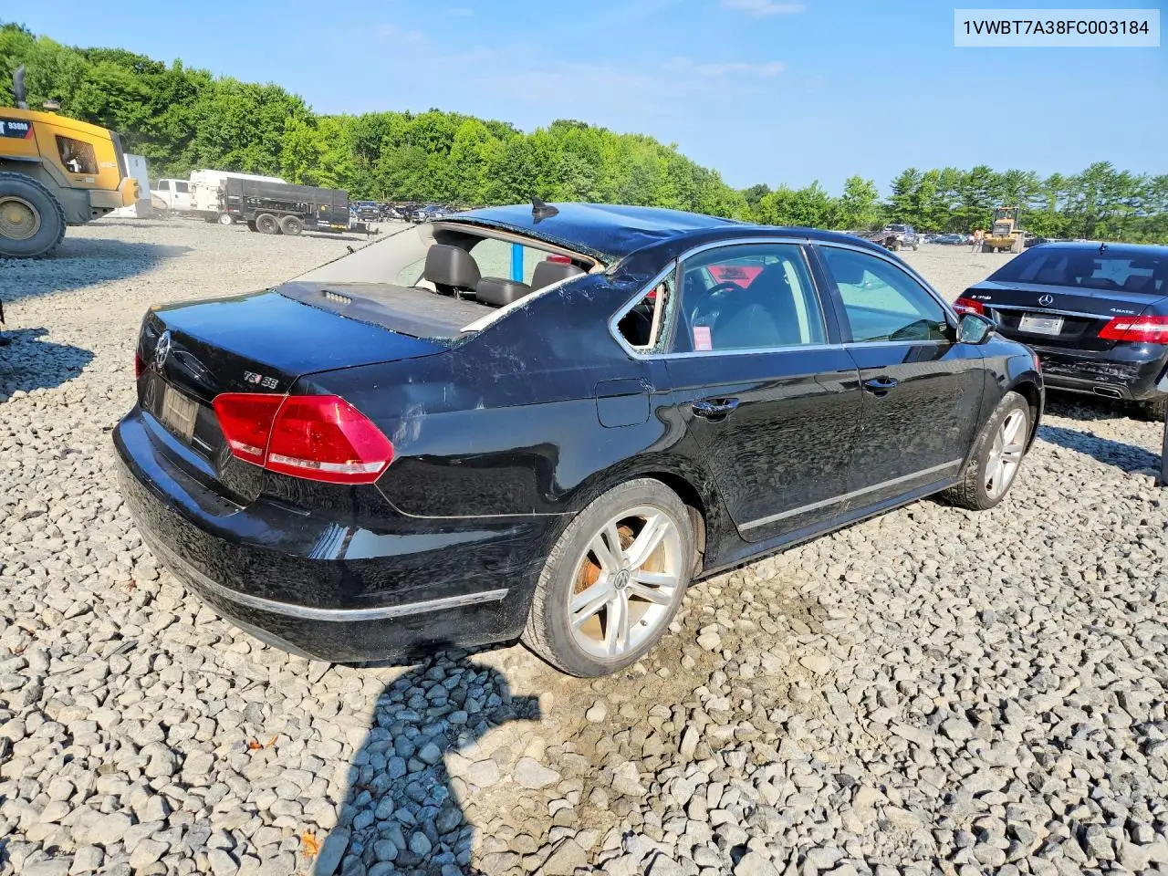 2015 Volkswagen Passat Se VIN: 1VWBT7A38FC003184 Lot: 60677136