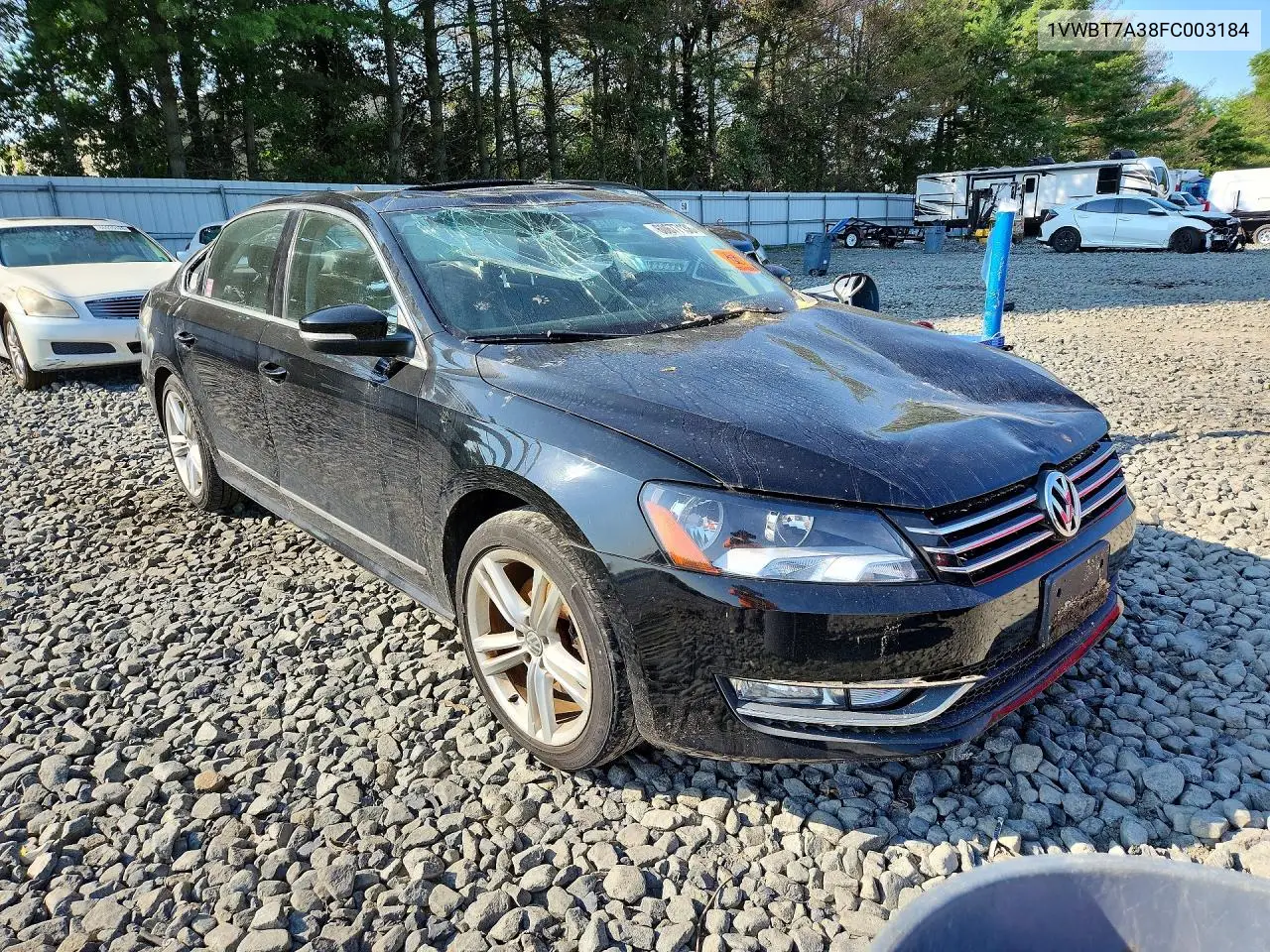 2015 Volkswagen Passat Se VIN: 1VWBT7A38FC003184 Lot: 60677136