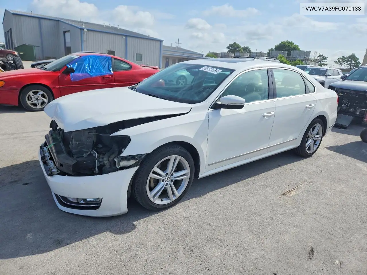 2015 Volkswagen Passat Sel VIN: 1VWCV7A39FC070133 Lot: 60717556