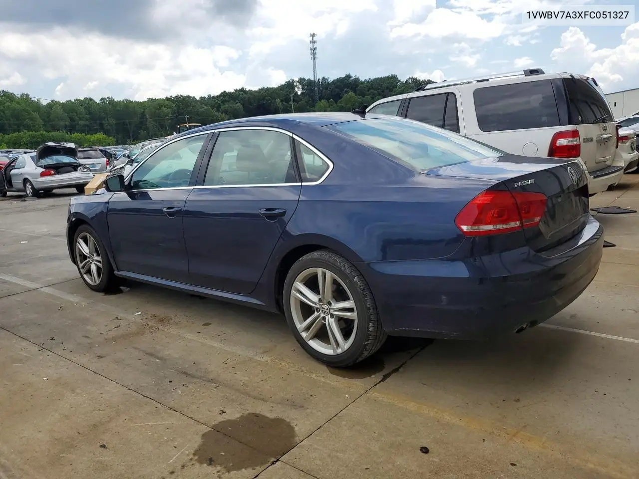 2015 Volkswagen Passat Se VIN: 1VWBV7A3XFC051327 Lot: 60847696