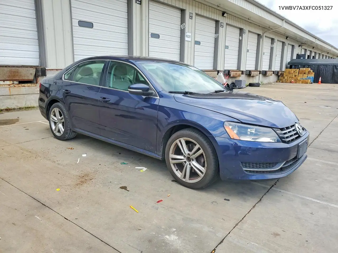 2015 Volkswagen Passat Se VIN: 1VWBV7A3XFC051327 Lot: 60847696