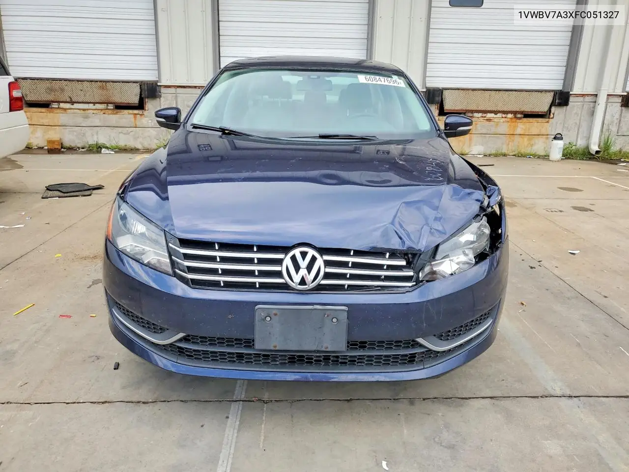2015 Volkswagen Passat Se VIN: 1VWBV7A3XFC051327 Lot: 60847696