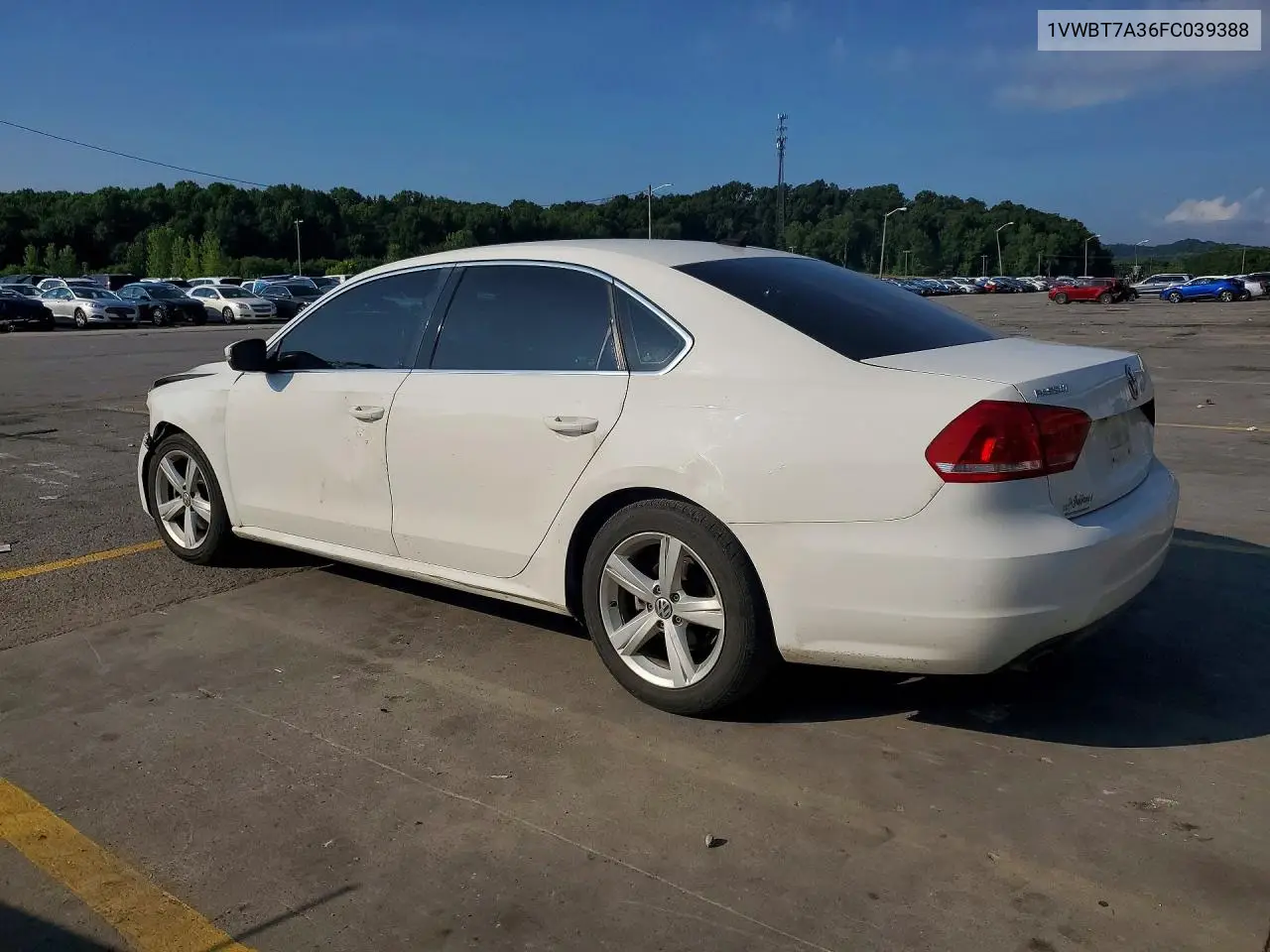 2015 Volkswagen Passat Se VIN: 1VWBT7A36FC039388 Lot: 60899126