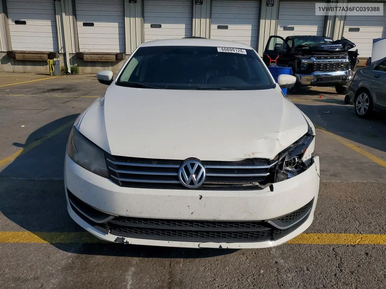 2015 Volkswagen Passat Se VIN: 1VWBT7A36FC039388 Lot: 60899126
