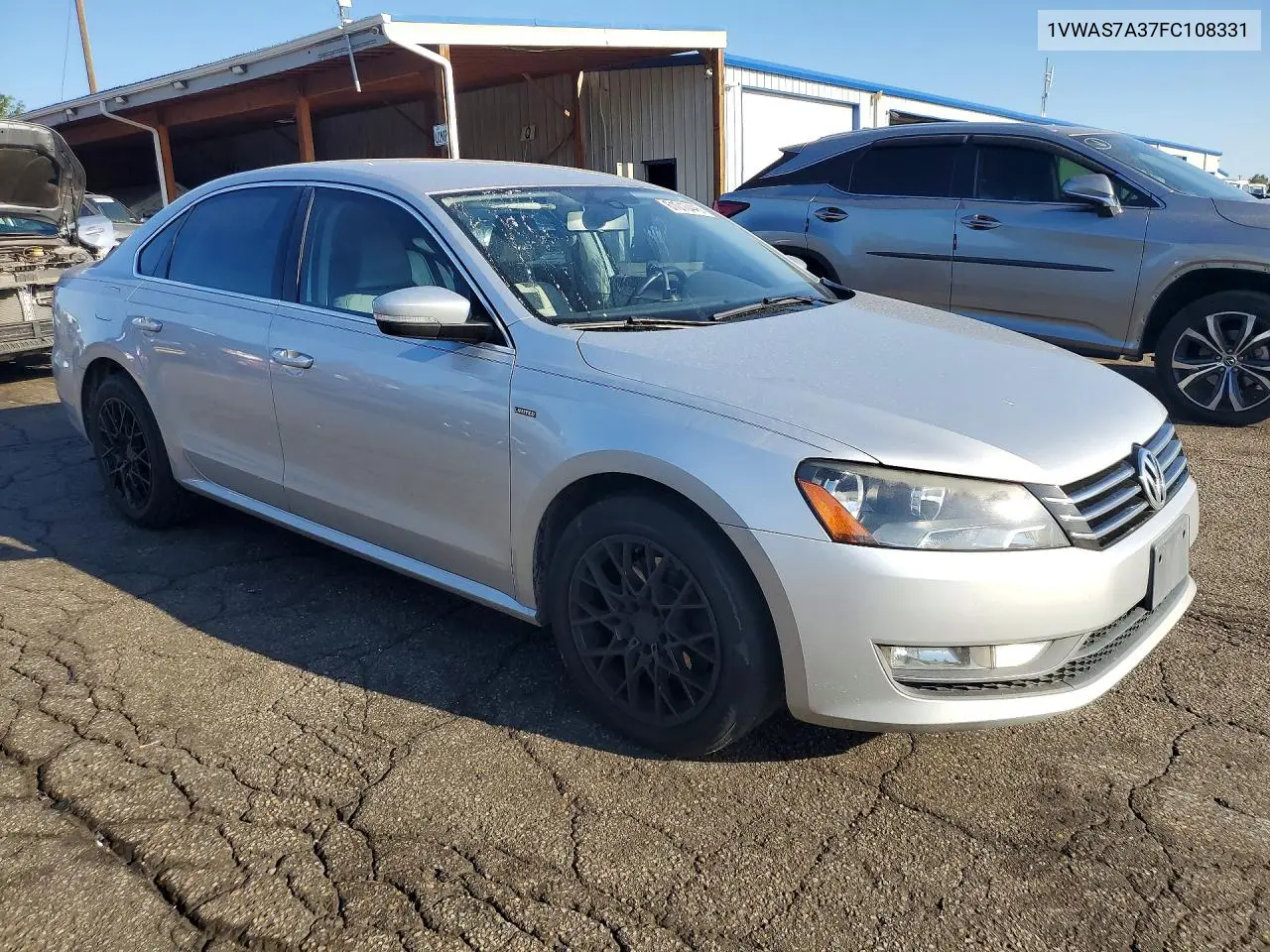 2015 Volkswagen Passat S VIN: 1VWAS7A37FC108331 Lot: 61010446