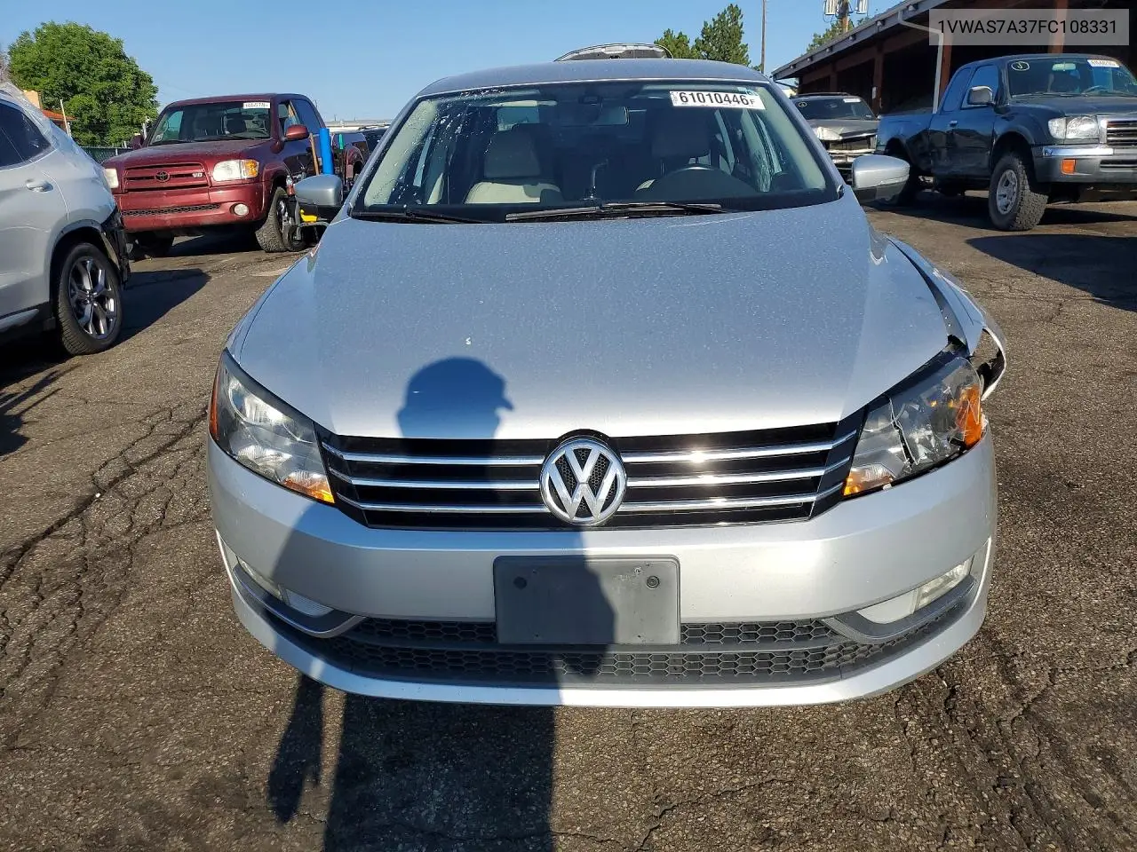 2015 Volkswagen Passat S VIN: 1VWAS7A37FC108331 Lot: 61010446