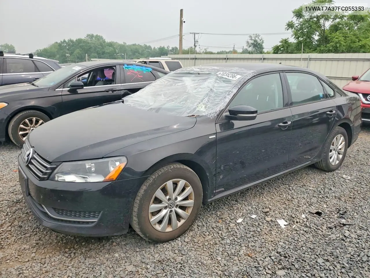 2015 Volkswagen Passat S VIN: 1VWAT7A37FC055353 Lot: 61038286