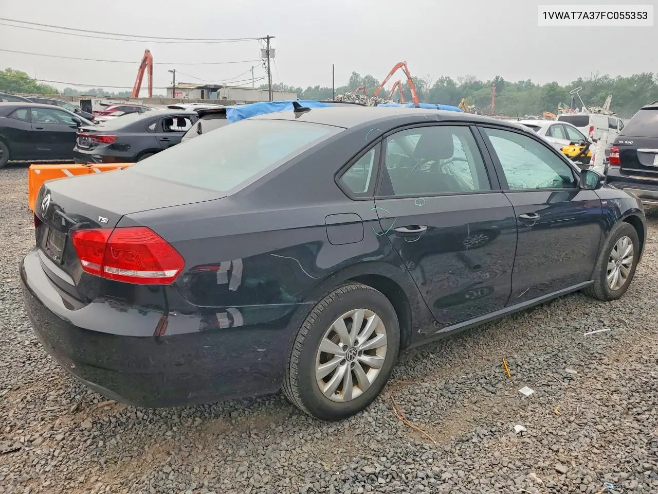 2015 Volkswagen Passat S VIN: 1VWAT7A37FC055353 Lot: 61038286