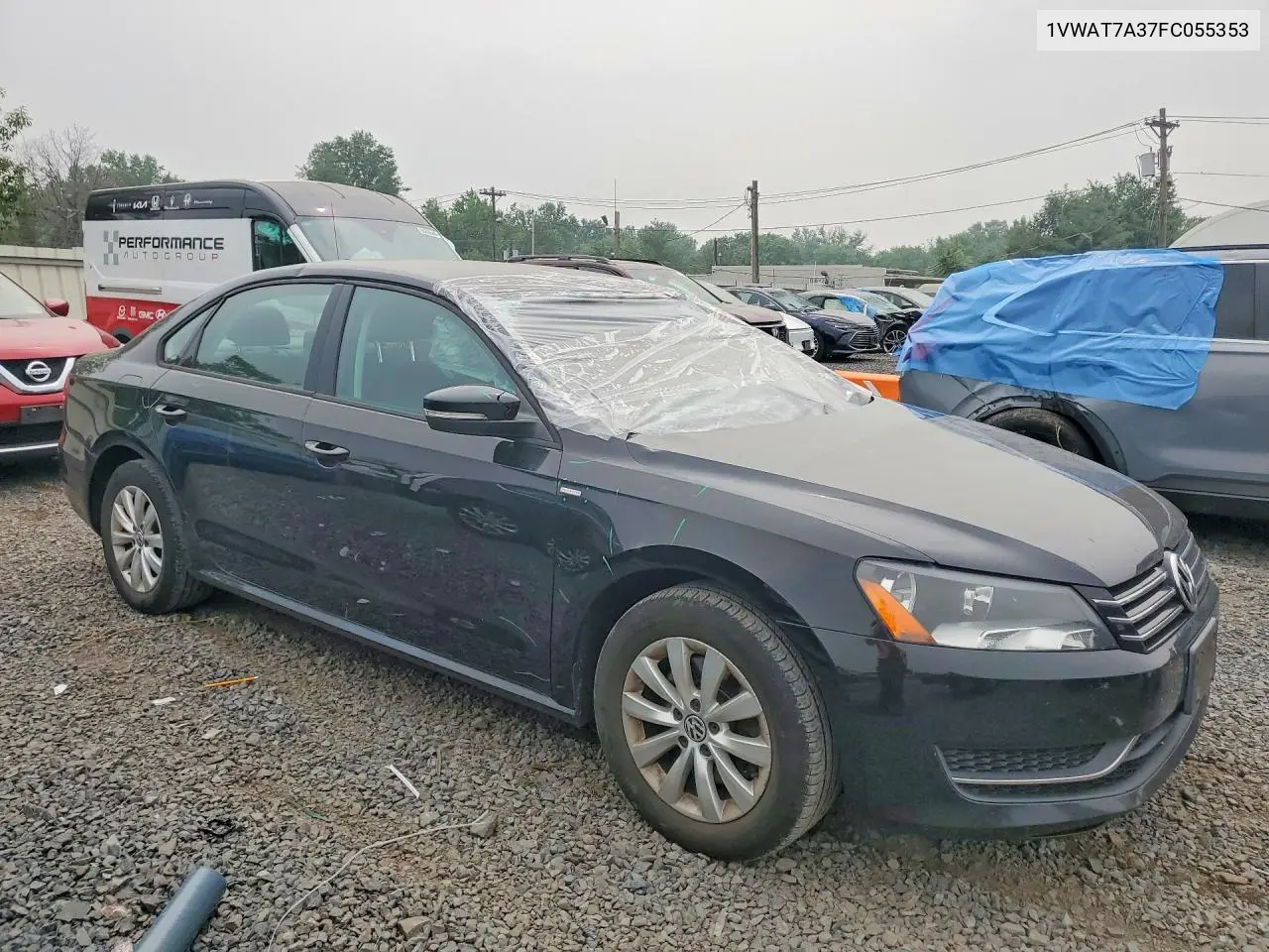 2015 Volkswagen Passat S VIN: 1VWAT7A37FC055353 Lot: 61038286