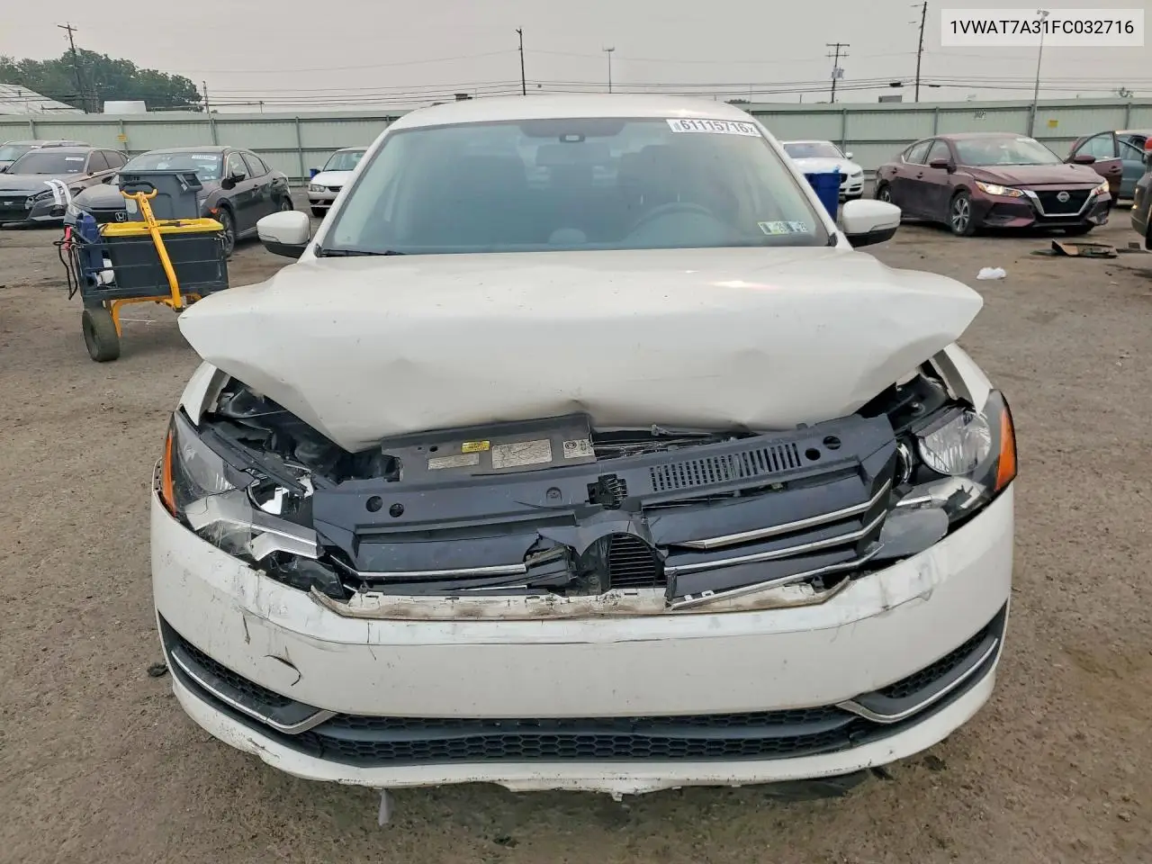 2015 Volkswagen Passat S VIN: 1VWAT7A31FC032716 Lot: 61115716