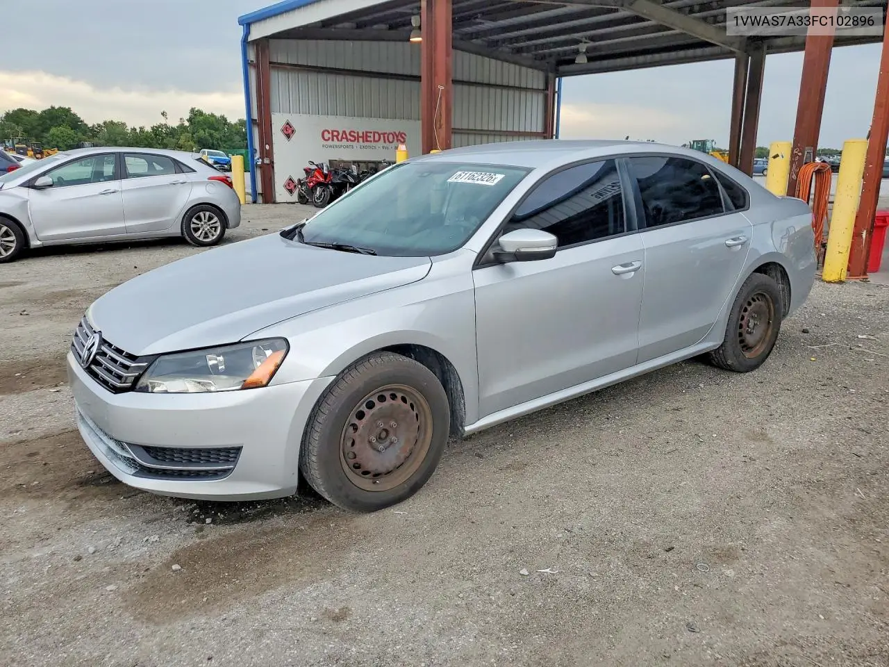2015 Volkswagen Passat S VIN: 1VWAS7A33FC102896 Lot: 61162326