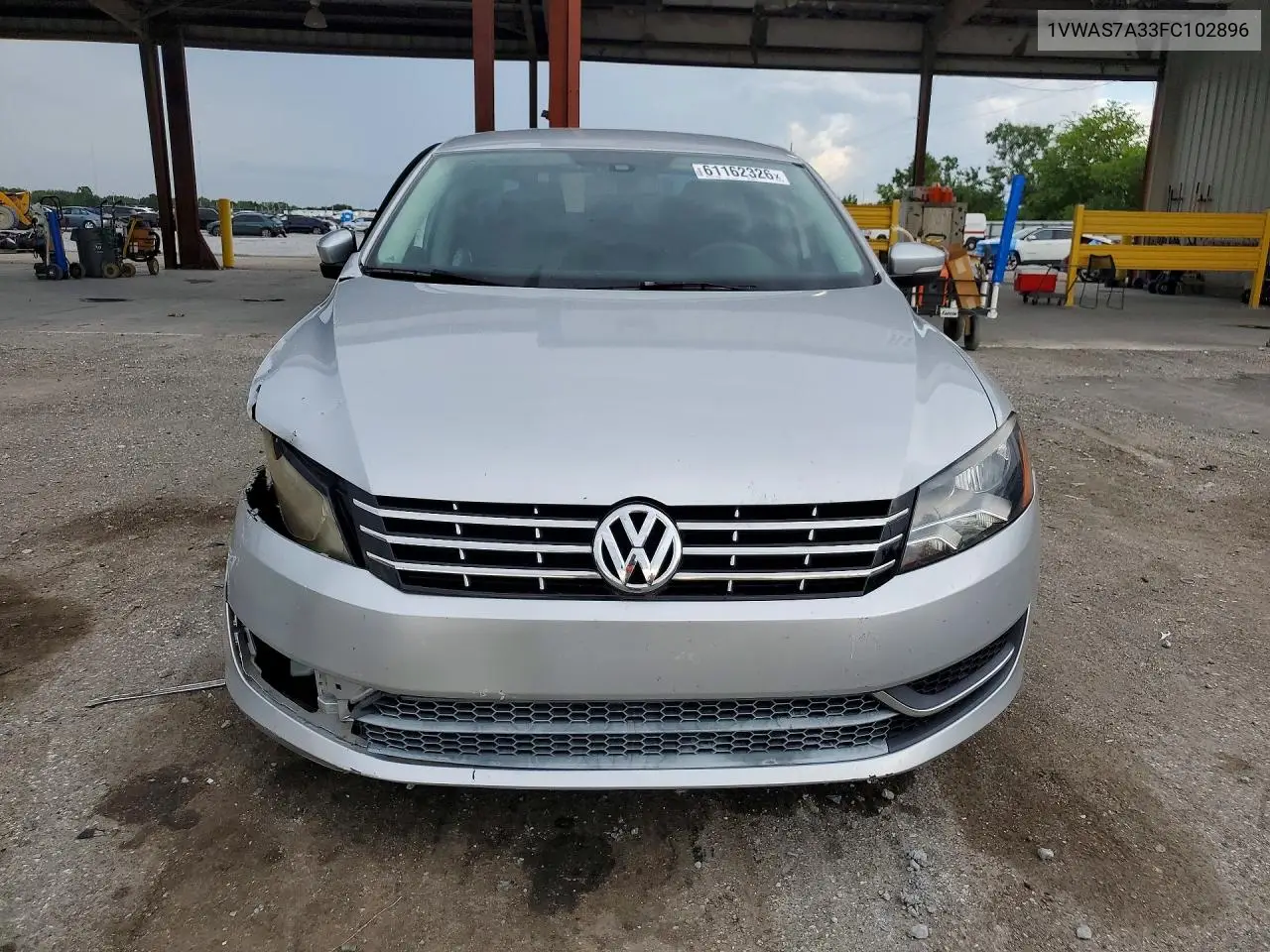 2015 Volkswagen Passat S VIN: 1VWAS7A33FC102896 Lot: 61162326