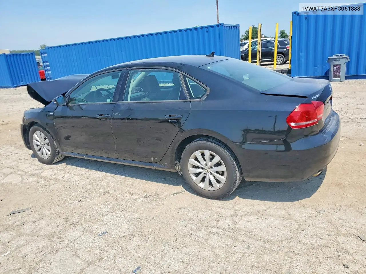 2015 Volkswagen Passat S VIN: 1VWAT7A3XFC061888 Lot: 61166486