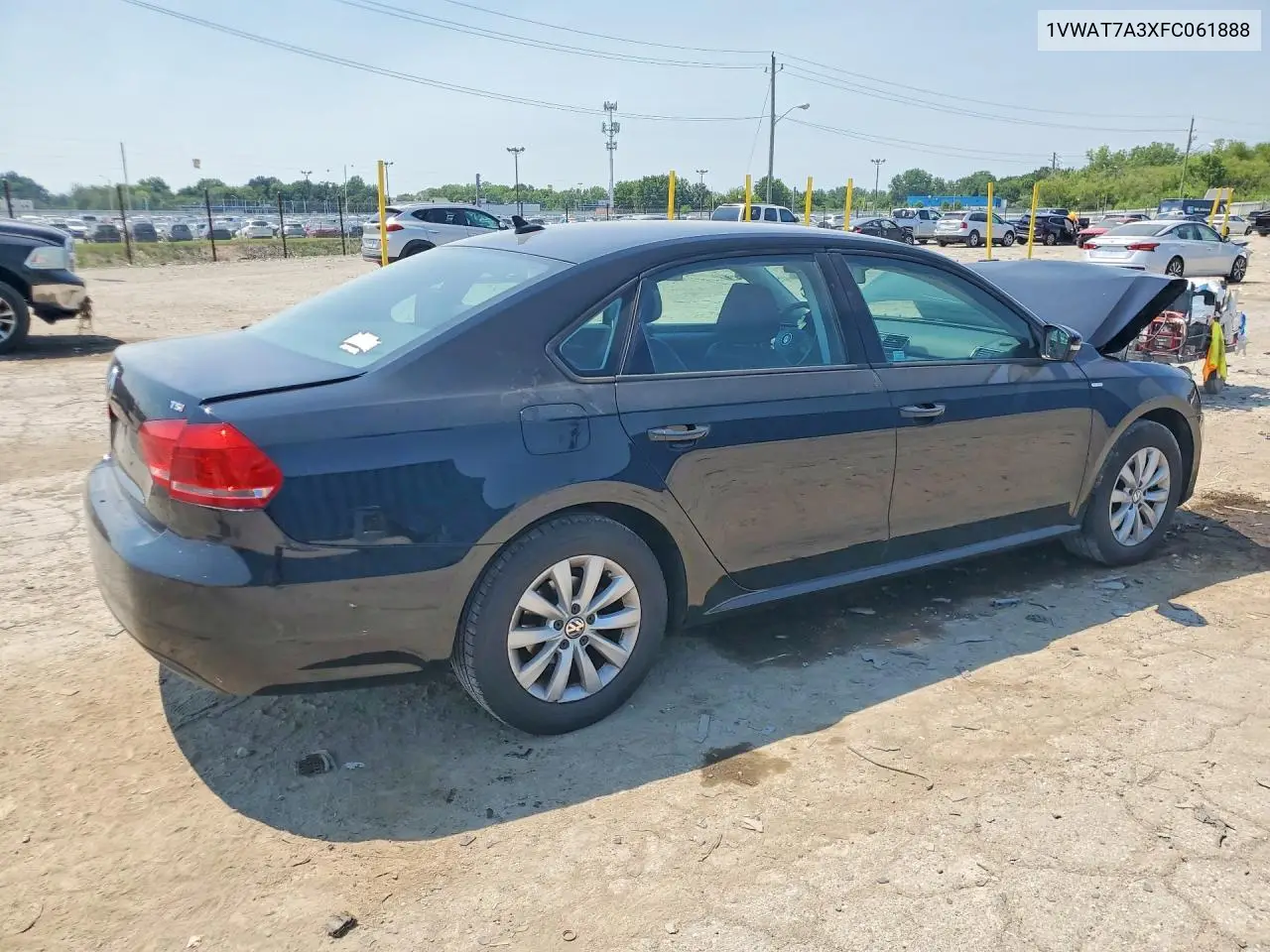 2015 Volkswagen Passat S VIN: 1VWAT7A3XFC061888 Lot: 61166486