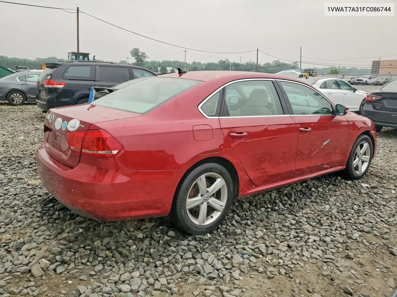2015 Volkswagen Passat S VIN: 1VWAT7A31FC086744 Lot: 61302036