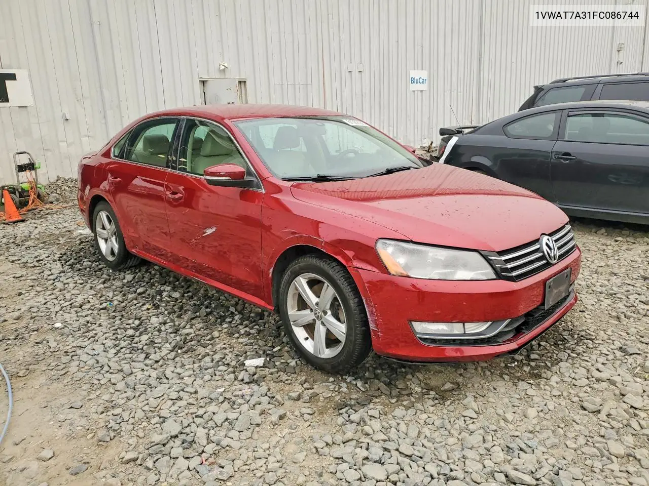 2015 Volkswagen Passat S VIN: 1VWAT7A31FC086744 Lot: 61302036