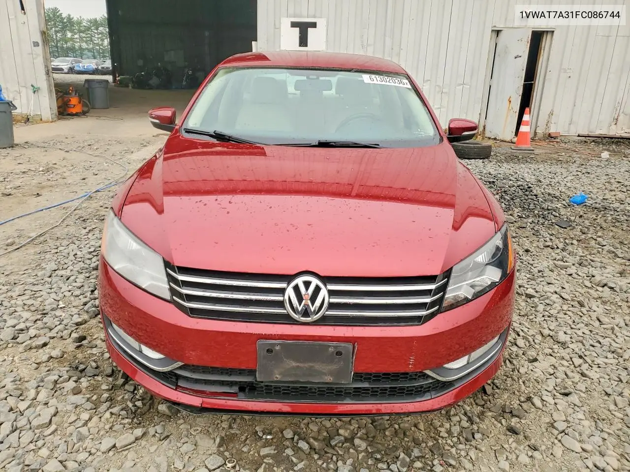 2015 Volkswagen Passat S VIN: 1VWAT7A31FC086744 Lot: 61302036