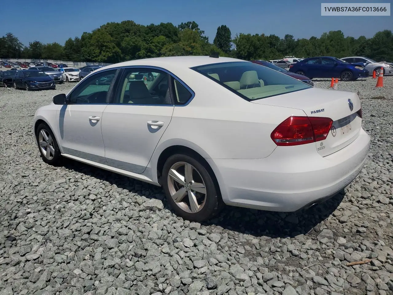 2015 Volkswagen Passat Se VIN: 1VWBS7A36FC013666 Lot: 61327806