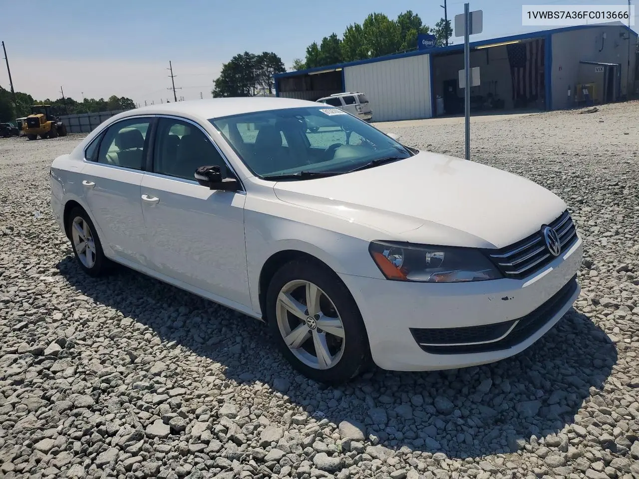 2015 Volkswagen Passat Se VIN: 1VWBS7A36FC013666 Lot: 61327806