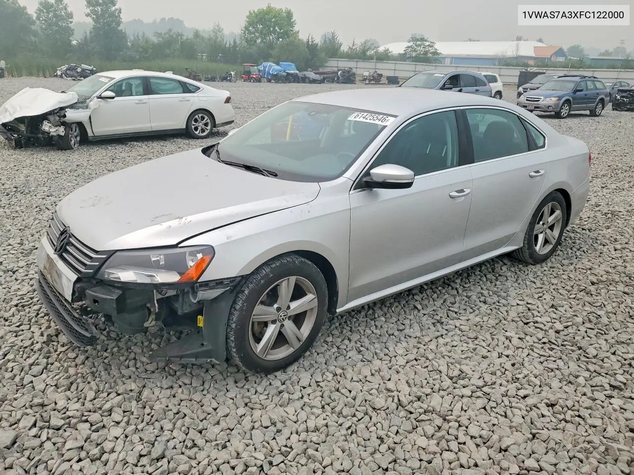 2015 Volkswagen Passat S VIN: 1VWAS7A3XFC122000 Lot: 61425546