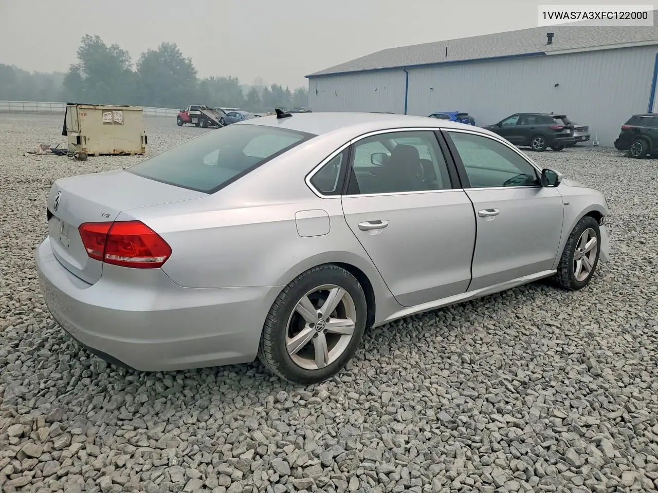 2015 Volkswagen Passat S VIN: 1VWAS7A3XFC122000 Lot: 61425546