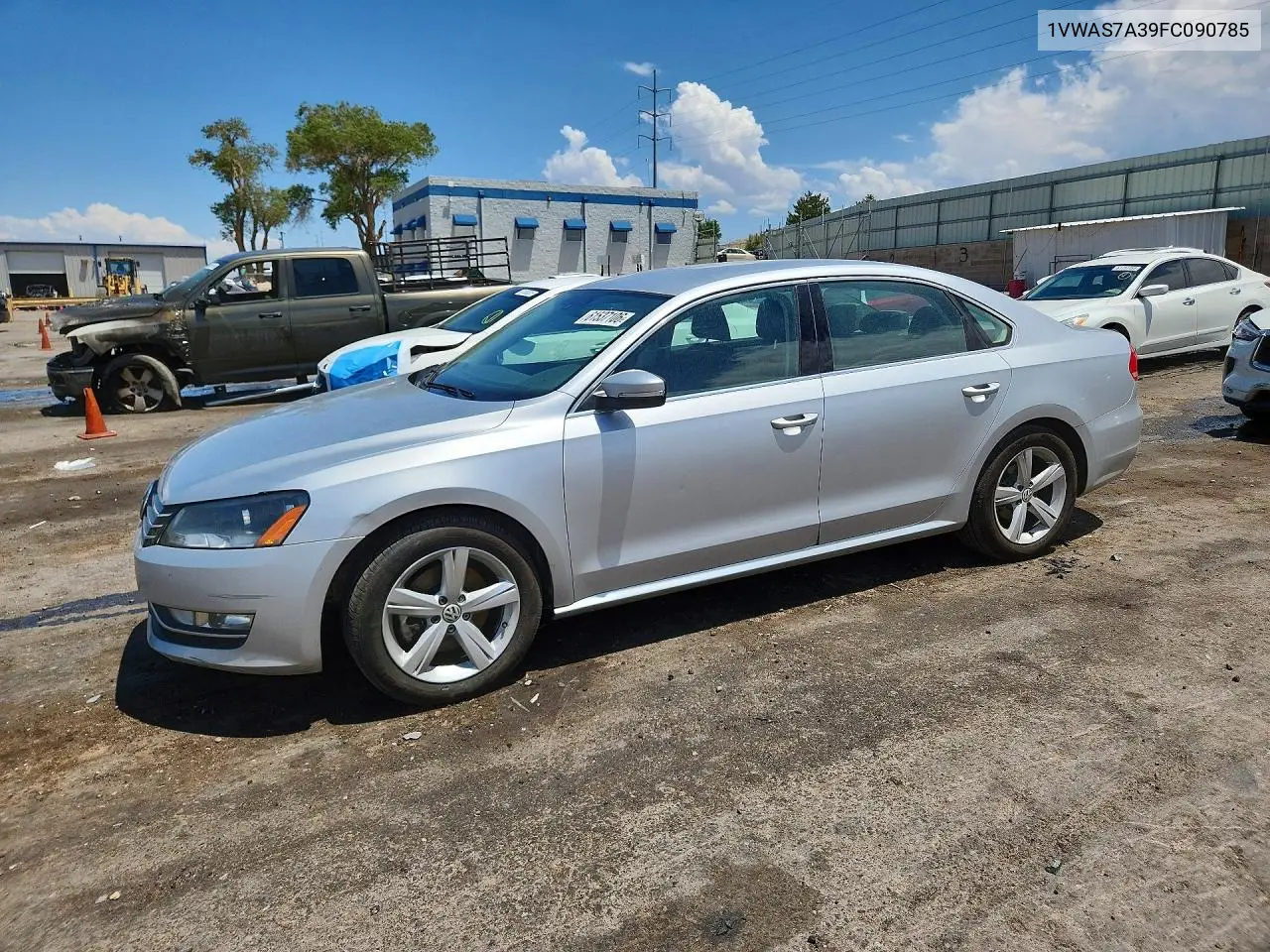 2015 Volkswagen Passat S VIN: 1VWAS7A39FC090785 Lot: 61537106
