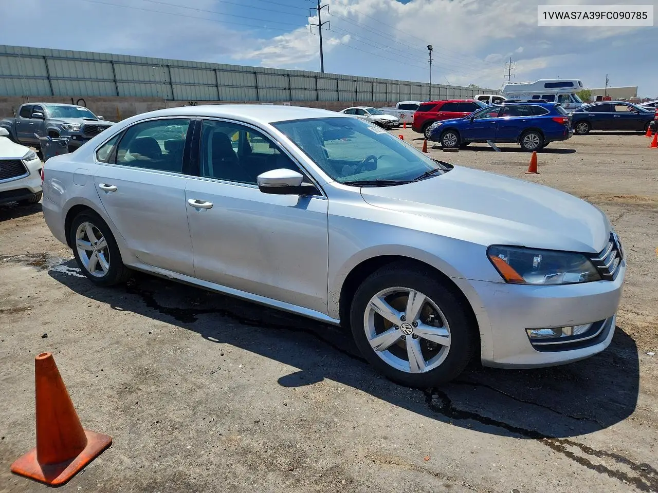 2015 Volkswagen Passat S VIN: 1VWAS7A39FC090785 Lot: 61537106