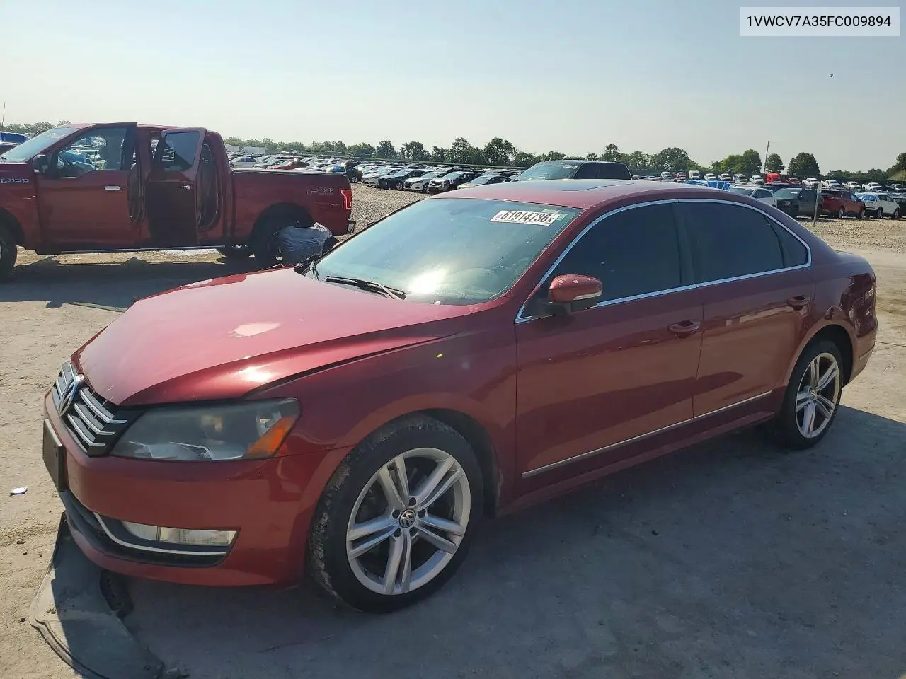 2015 Volkswagen Passat Sel VIN: 1VWCV7A35FC009894 Lot: 61914736