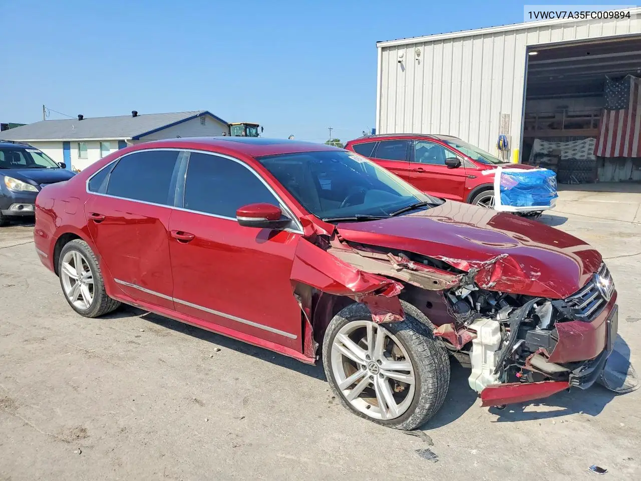 2015 Volkswagen Passat Sel VIN: 1VWCV7A35FC009894 Lot: 61914736