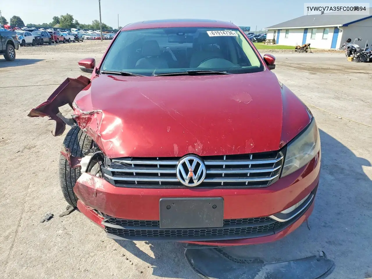 2015 Volkswagen Passat Sel VIN: 1VWCV7A35FC009894 Lot: 61914736