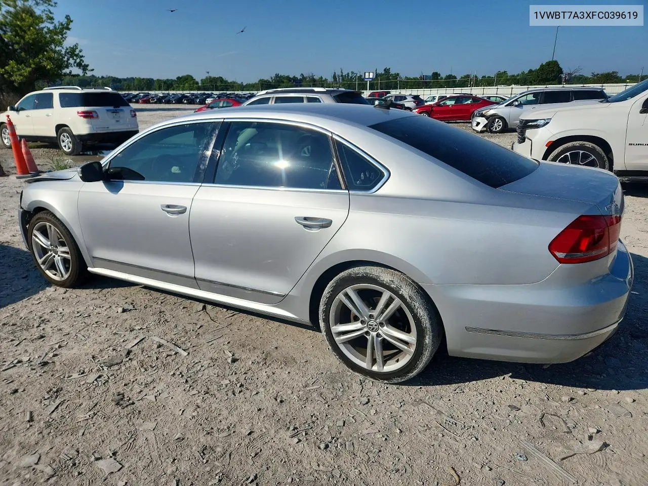 2015 Volkswagen Passat Se VIN: 1VWBT7A3XFC039619 Lot: 62171246
