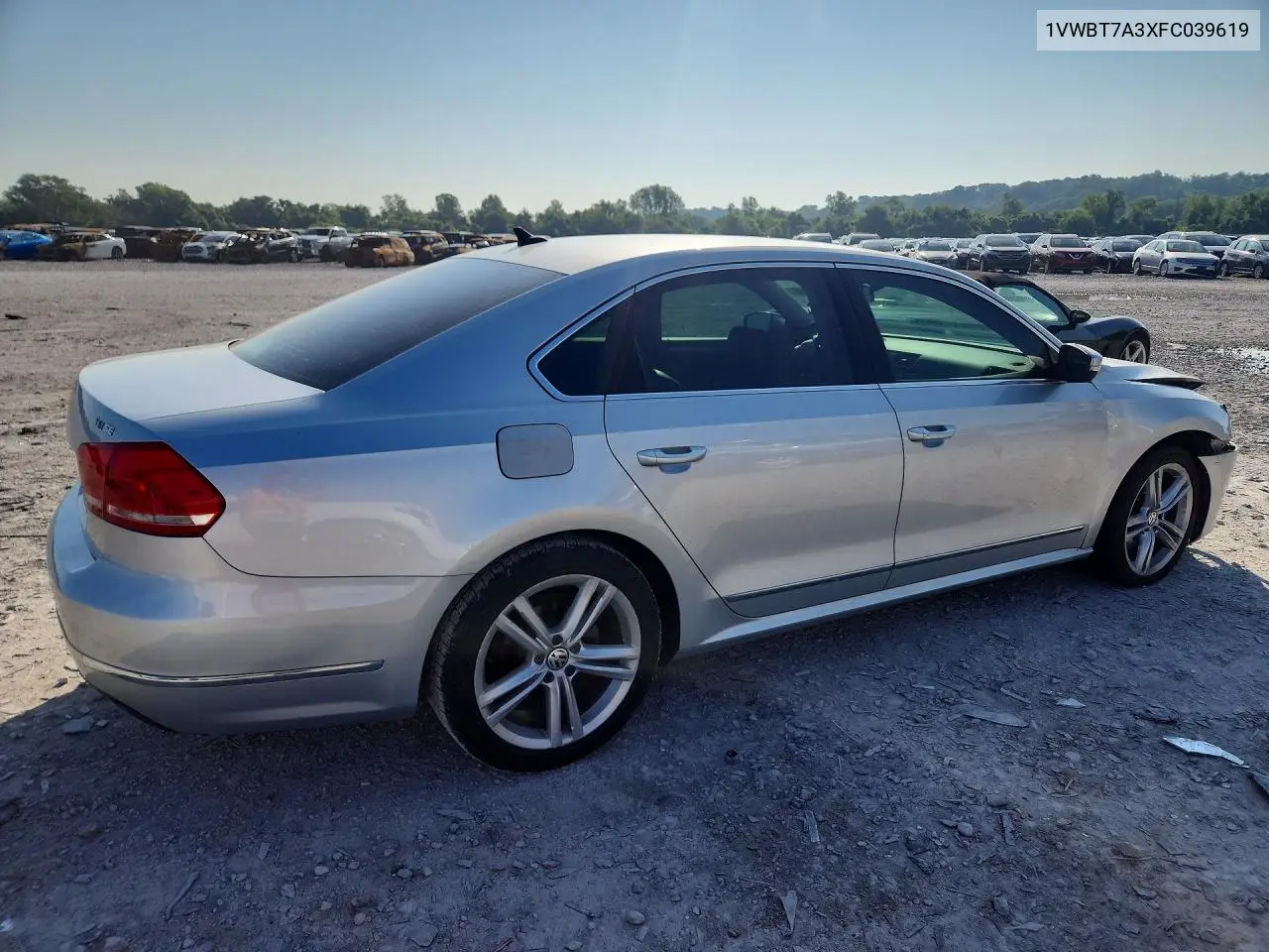 2015 Volkswagen Passat Se VIN: 1VWBT7A3XFC039619 Lot: 62171246
