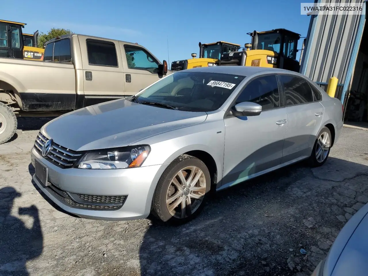 1VWAT7A31FC022316 2015 Volkswagen Passat