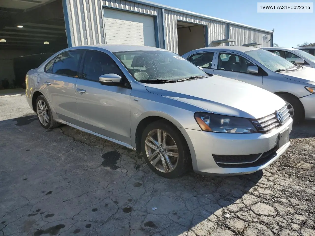 1VWAT7A31FC022316 2015 Volkswagen Passat