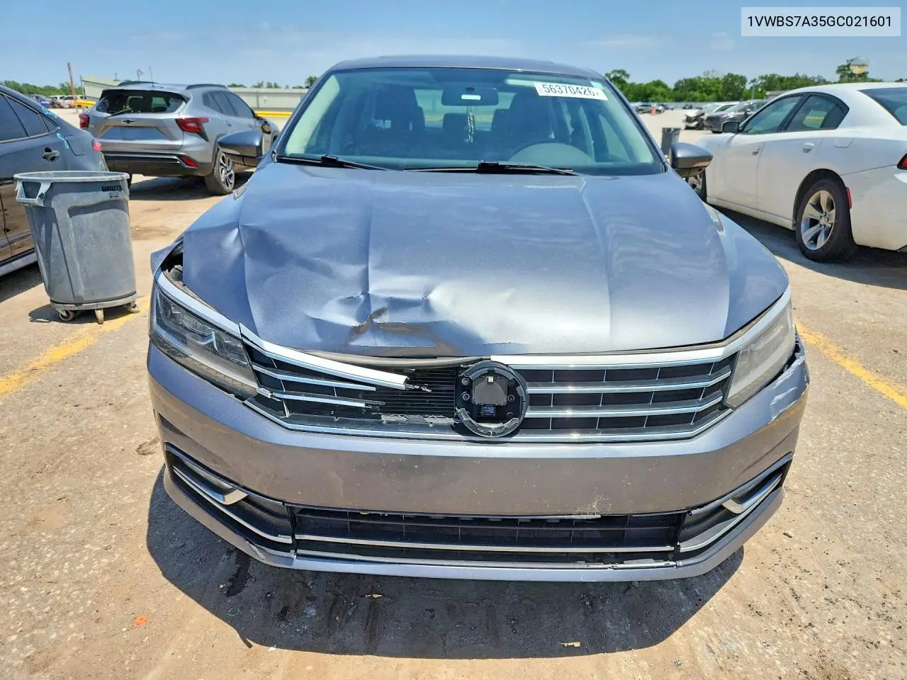 2016 Volkswagen Passat VIN: 1VWBS7A35GC021601 Lot: 56370426